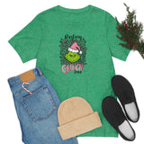 Pink Resting Grinchmas Bella Canvas Tee