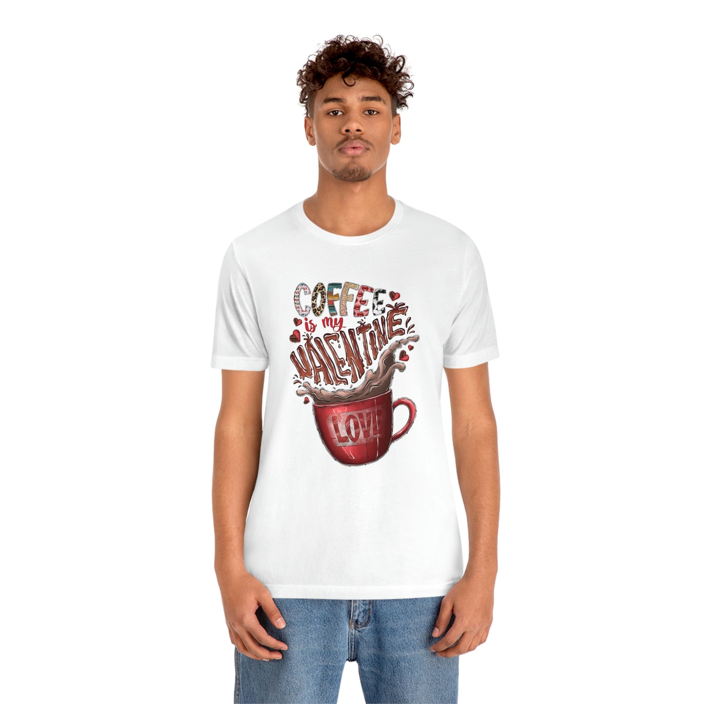 Coffee Is My Valentine Jersey Tee