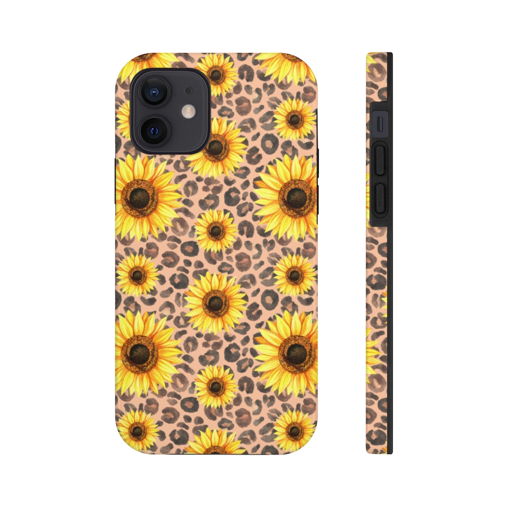 Leopard sunflower Case Mate Tough Phone Cases