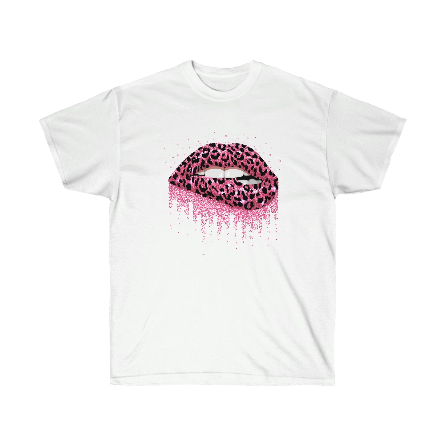 Pink Lip Drip Cotton Tee