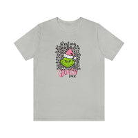 Pink Resting Grinchmas Bella Canvas Tee