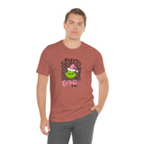 Pink Resting Grinchmas Bella Canvas Tee