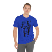 US Deer Skull-Unisex Bella Canvas Jersey Short Sleeve Tee