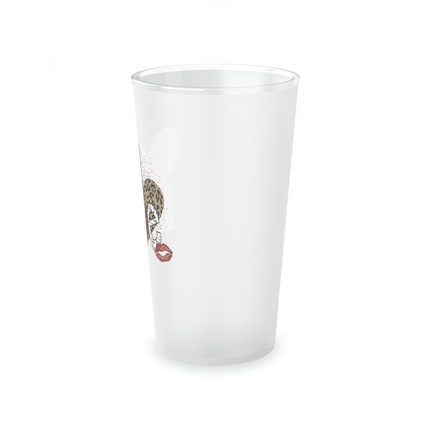 Love Frosted Pint Glass, 16oz