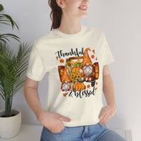 Thanksgiving Gnomes- Bella Canvas Unisex Jersey Short Sleeve Tee