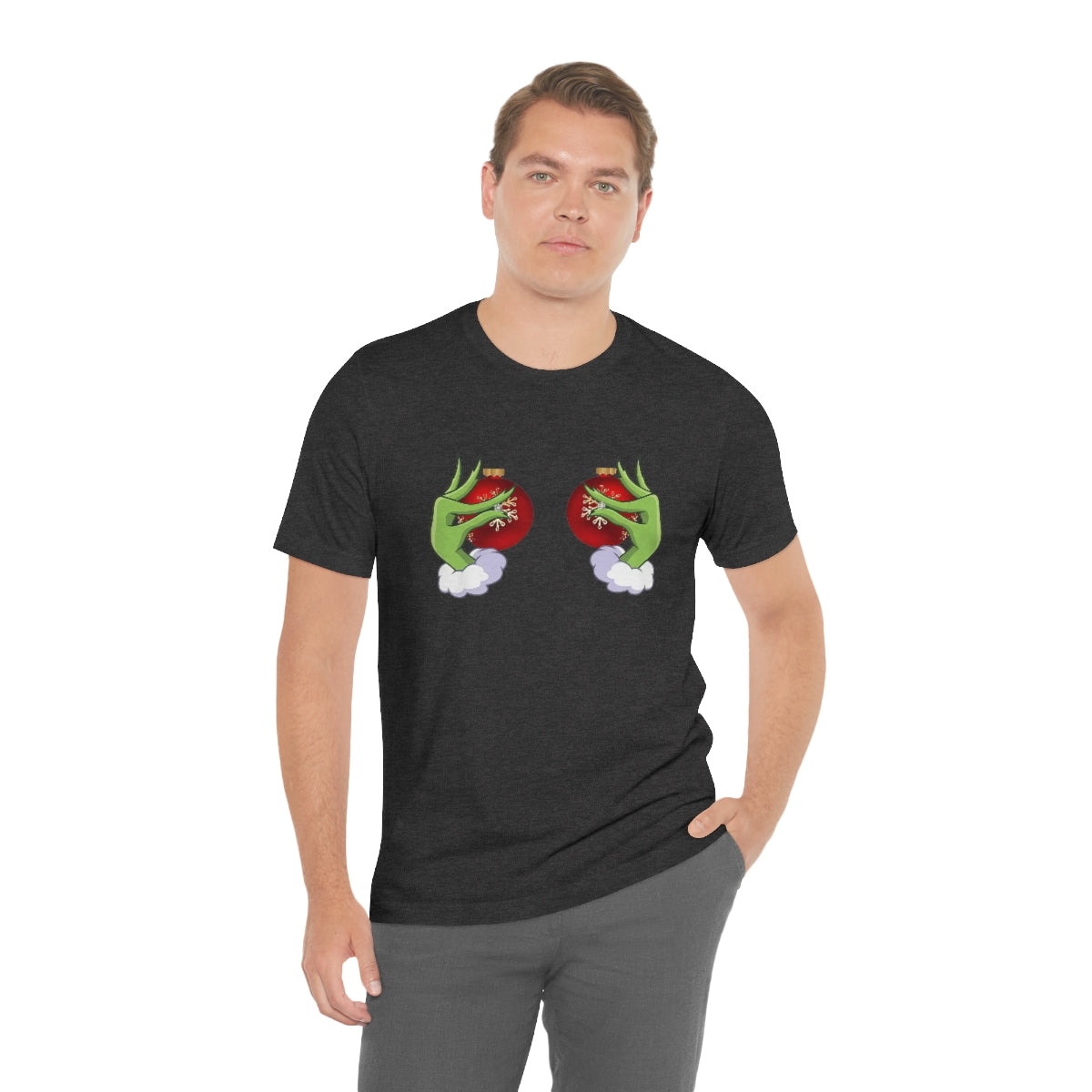 Bella Canvas Grinchy Ornament Hands Unisex Tee