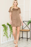 Micro Sued Tunic Dress