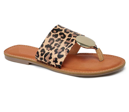Grab & Dash Sandals- Black or leopard