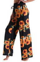 Printed Sunflower Pants