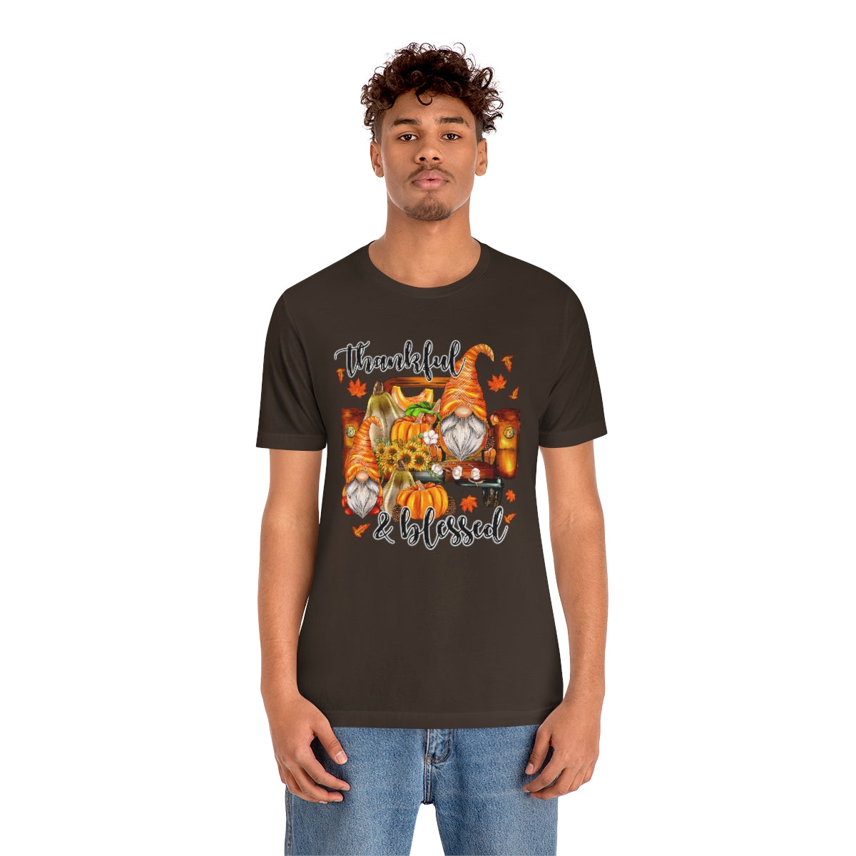 Thanksgiving Gnomes- Bella Canvas Unisex Jersey Short Sleeve Tee