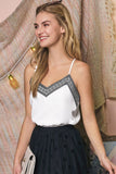 Ninexis Trim Attached Camisole Top with Adjustable Trim