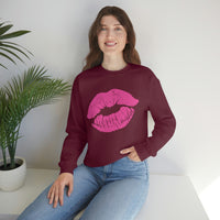 Hot Pink Lips Crewneck Sweatshirt