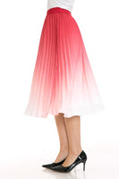 Women's High Waist Pleated A-Line Swing