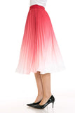 Women's High Waist Pleated A-Line Swing