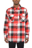 Men's Checkered Long Sleeve Flannel Shirt