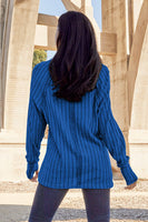 Basic Bae Full Size Ribbed Round Neck Long Sleeve Knit Top