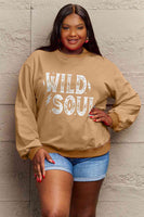 Simply Love Full Size WILD SOUL Graphic Sweatshirt