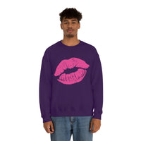 Hot Pink Lips Crewneck Sweatshirt