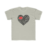 Kids Leopard Heart Valentine Tee