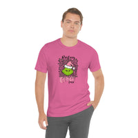 Pink Resting Grinchmas Bella Canvas Tee