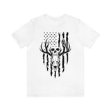 US Deer Skull-Unisex Bella Canvas Jersey Short Sleeve Tee