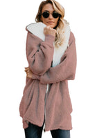 Oversized Soft Sherpa Hooded Zip Up