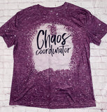 Purple Chaos Coordinator Bleach Printed Tee