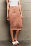 Culture Code Fall in Love Full Size Swirl Merrow Edge Midi Skirt