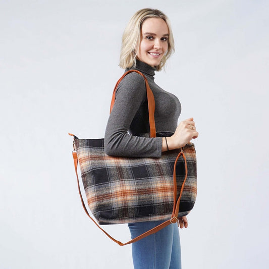 Plaid Flannel Bag & Wristlet