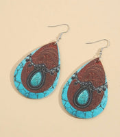 Turquoise Western Earrings