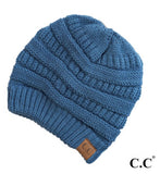 C.C Solid Ribbed Beanies-multiple colors
