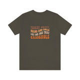 Turkey Gravy Beans & Rolls- Unisex Jersey Short Sleeve Tee