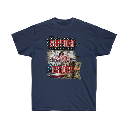 Support Our Troops Graphic Tee- Unisex