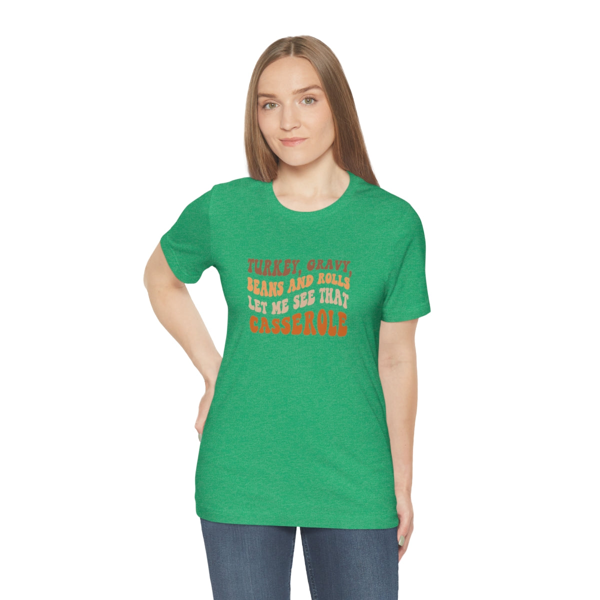 Turkey Gravy Beans & Rolls- Unisex Jersey Short Sleeve Tee
