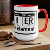 Father Element Two-Tone Coffee Mugs, 15oz