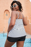 Polka Dot Layered Tankini Set