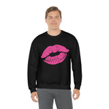 Hot Pink Lips Crewneck Sweatshirt