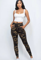 Camo French Terry Drawstring Pants