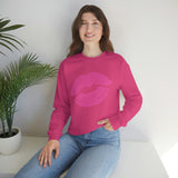 Hot Pink Lips Crewneck Sweatshirt