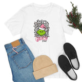 Pink Resting Grinchmas Bella Canvas Tee