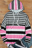 Pink Stripe Attack Hoodie