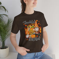 Thanksgiving Gnomes- Bella Canvas Unisex Jersey Short Sleeve Tee