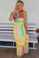 Pink Lemonade Striped Maxi Dress