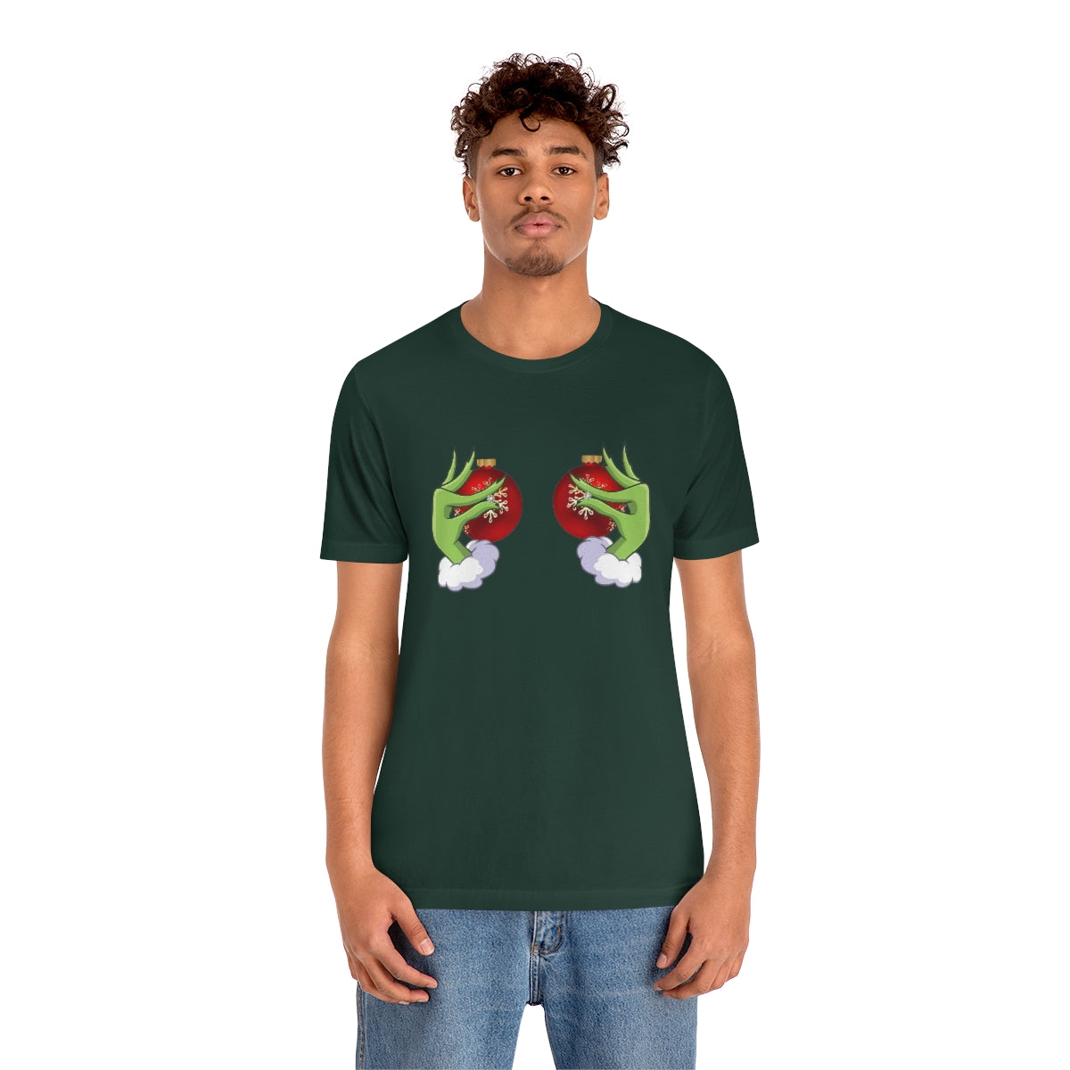 Bella Canvas Grinchy Ornament Hands Unisex Tee