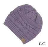 C.C Solid Ribbed Beanies-multiple colors
