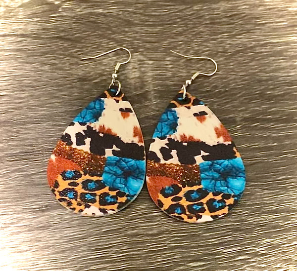 Leopard Western Print Earrings