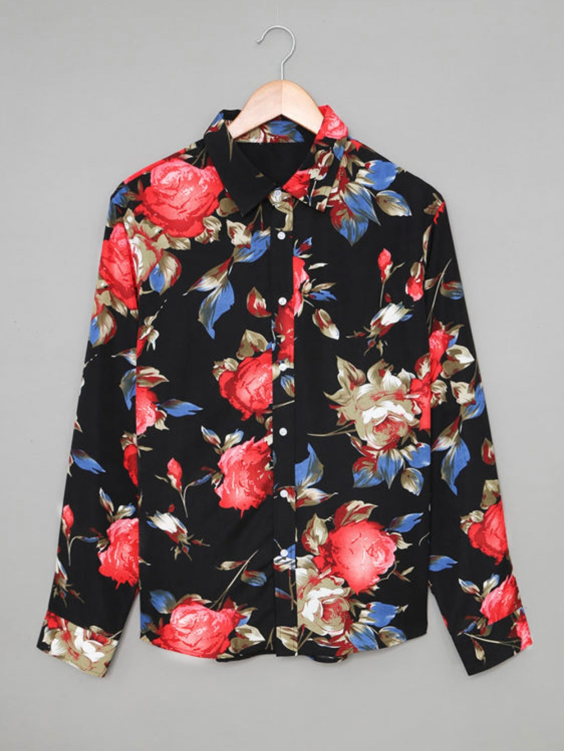 Men’s Floral Button Up