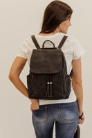 Black Backpack + Clutch