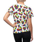 Heart Puzzle Pieces- Autism Awareness Women's Tee