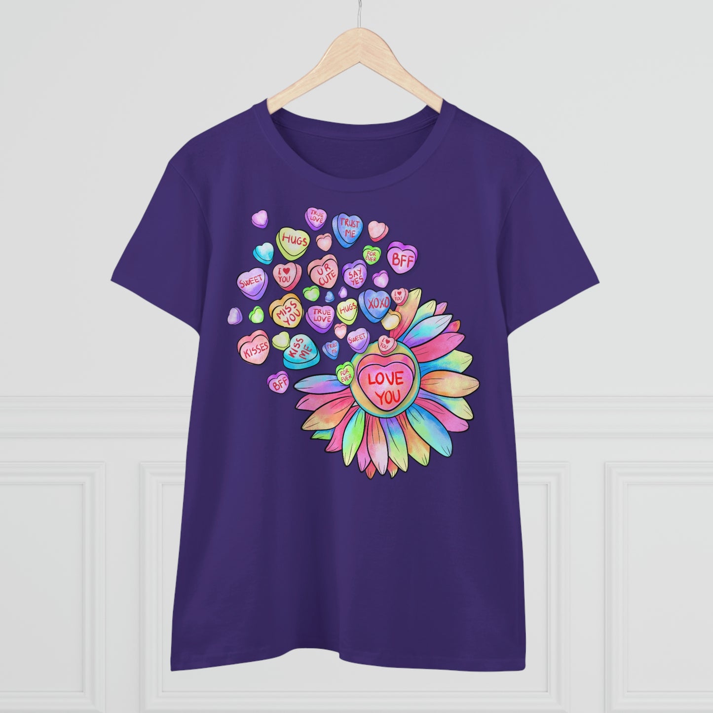 Love You Conversation Hearts Cotton Tee